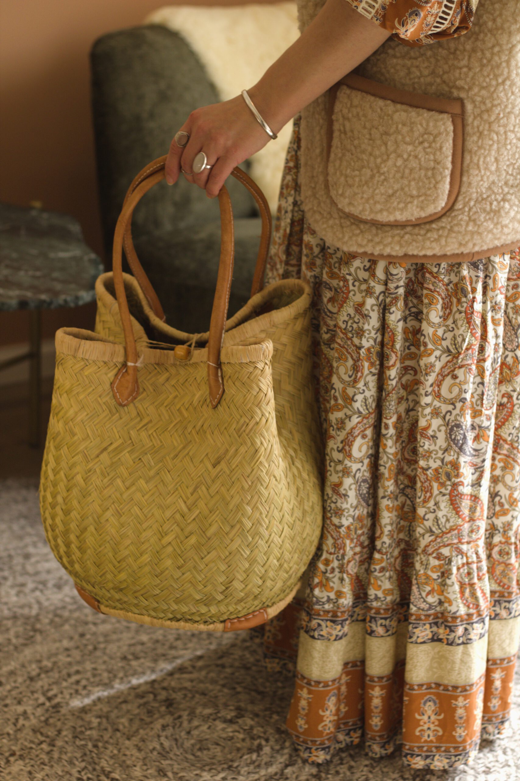 raffiamand, natuurlijke vezel, fairtrade, bio, eco, picknick