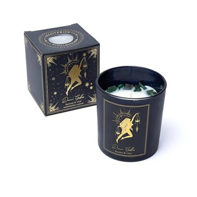 soja kaars manifestatiekaars edelstenen essentiële olie divine goddess Jasmijn Jasmine Oudh